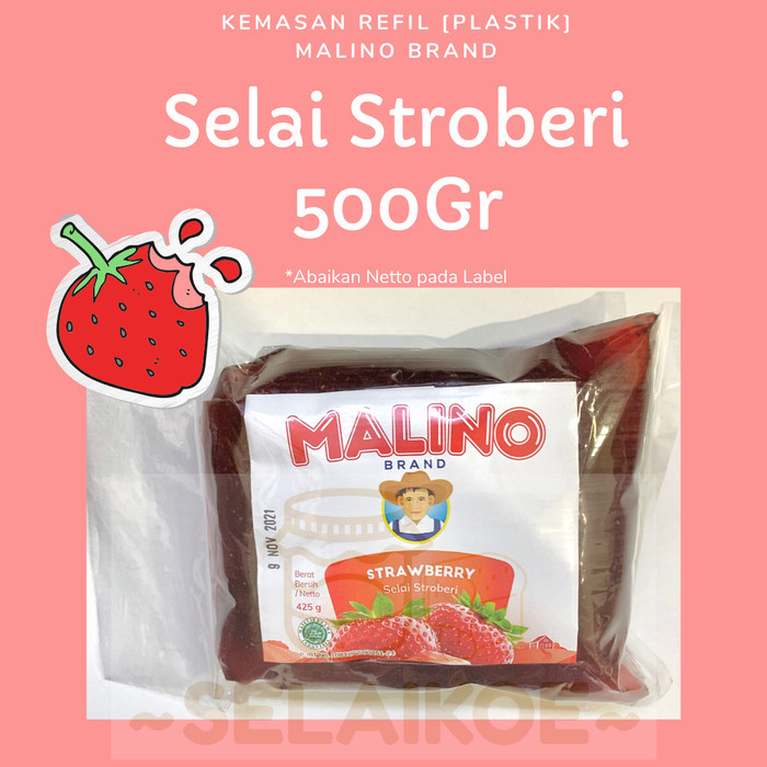 

[New Arrival] Selai Stroberi Strawberry Jam 500gr - MALINO BRAND