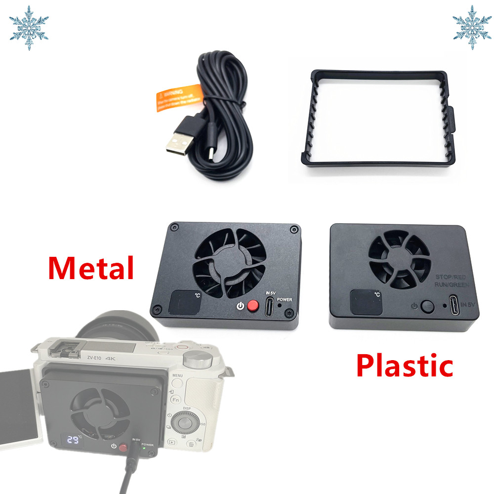 Cooling Fan Camera Radiator for Sony ZV-E10 A7IV FX30 ZV-E1 A6700 A7CII A7SIII A7SM3 A7M4 A7C2 ZVE10