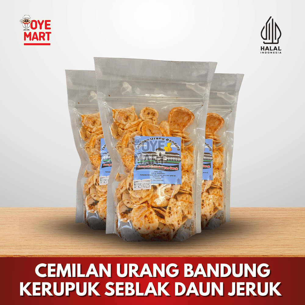

CEMILAN URANG BANDUNG KERUPUK SEBLAK DAUN JERUK/KHAS BANDUNG
