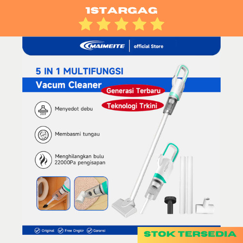 MAIMEITE Vacum Cleaner Penyedot Debu 5 IN 1Cordless Portable 20000Pa Mini Penyedot Debu