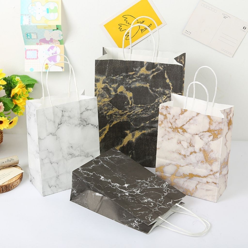 

Dalingshop Paper Bag Tas Kado Marmer Marble Goodie Bag Souvenir Ulang Tahun Ultah