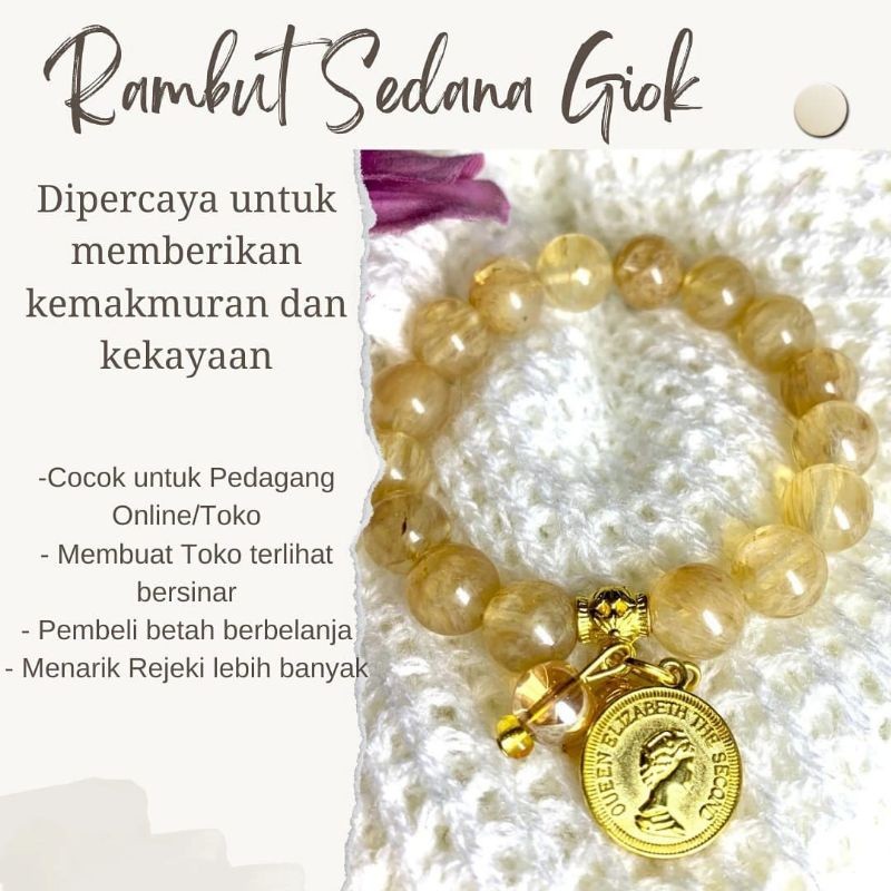 gelang giok rambut sedana#gelang kesejahtraan#rezeki
