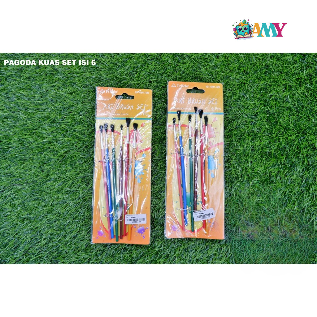 

PAGODA KUAS SET ISI 6 AMY STASIONARY