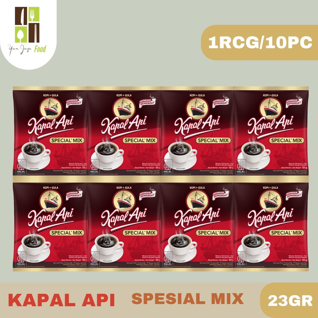 

Kopi Kapal Api Special Mix 23g - 1 RCG/10 PCS / Kopi Bubuk Instan / Coffe / Kopi Hitam