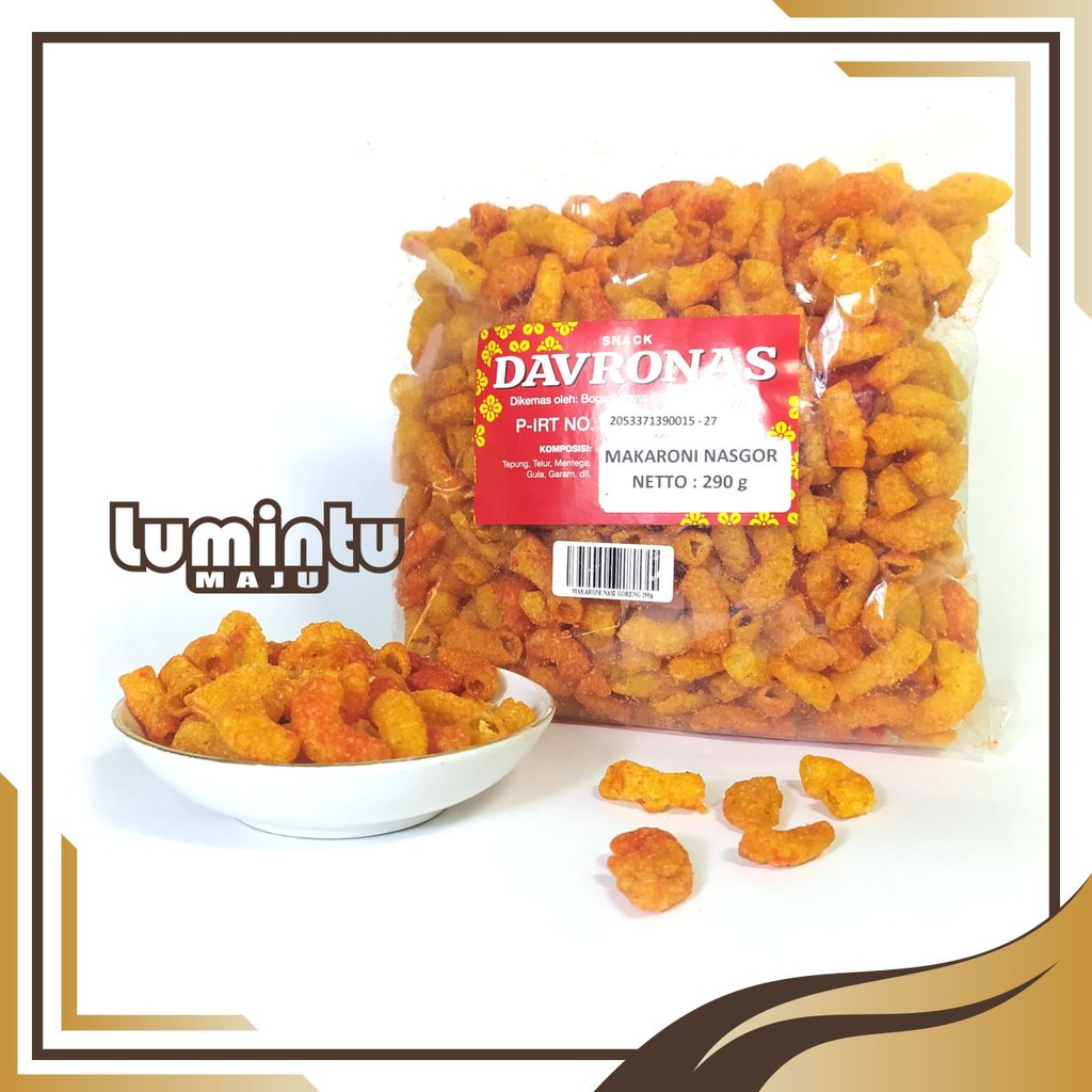 

MAKARONI NASGOR DAVRONAS 290 Gr / camilan, snack Dan oleh-oleh khas Magelang