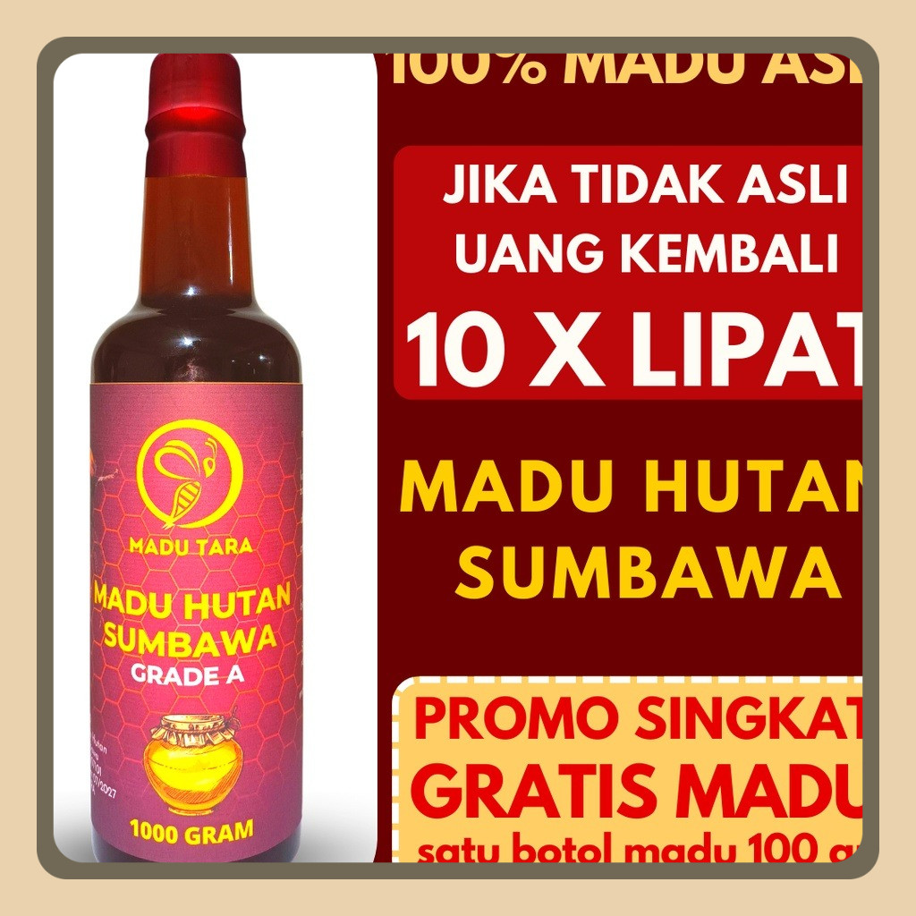 

MADU HUTAN Sumbawa MADU ASLI MADU MENTAH MURNI RAW Honey MADU TARA