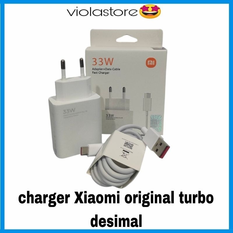 Charger Xiaomi Original 100% Tipe C Fastcharging Turbo Charger