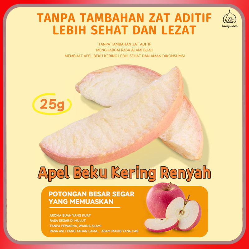 

[Luckymore] HALAL Apel Beku Kering Renyah 25g- Camilan Ringan, Sehat, Kaya Nutrisi, & Tanpa Pengawet!