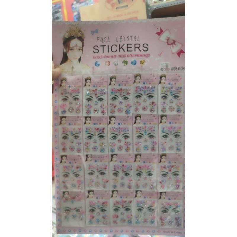 

Stiker Face Ceystal 20pc layar Grosir