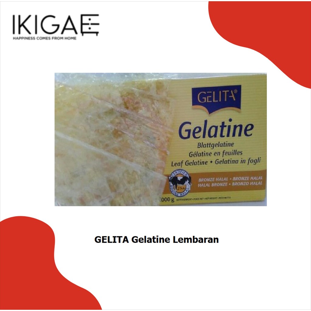 

Gelita Gelatin Lembaran / Gelatine Sheet HALAL 1 box isi 300 lbr