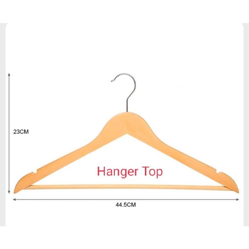 

(BIG SALE ) HANGER KAYU (Wood) PALANGAN HARGA PERLUSIN / 12 BH