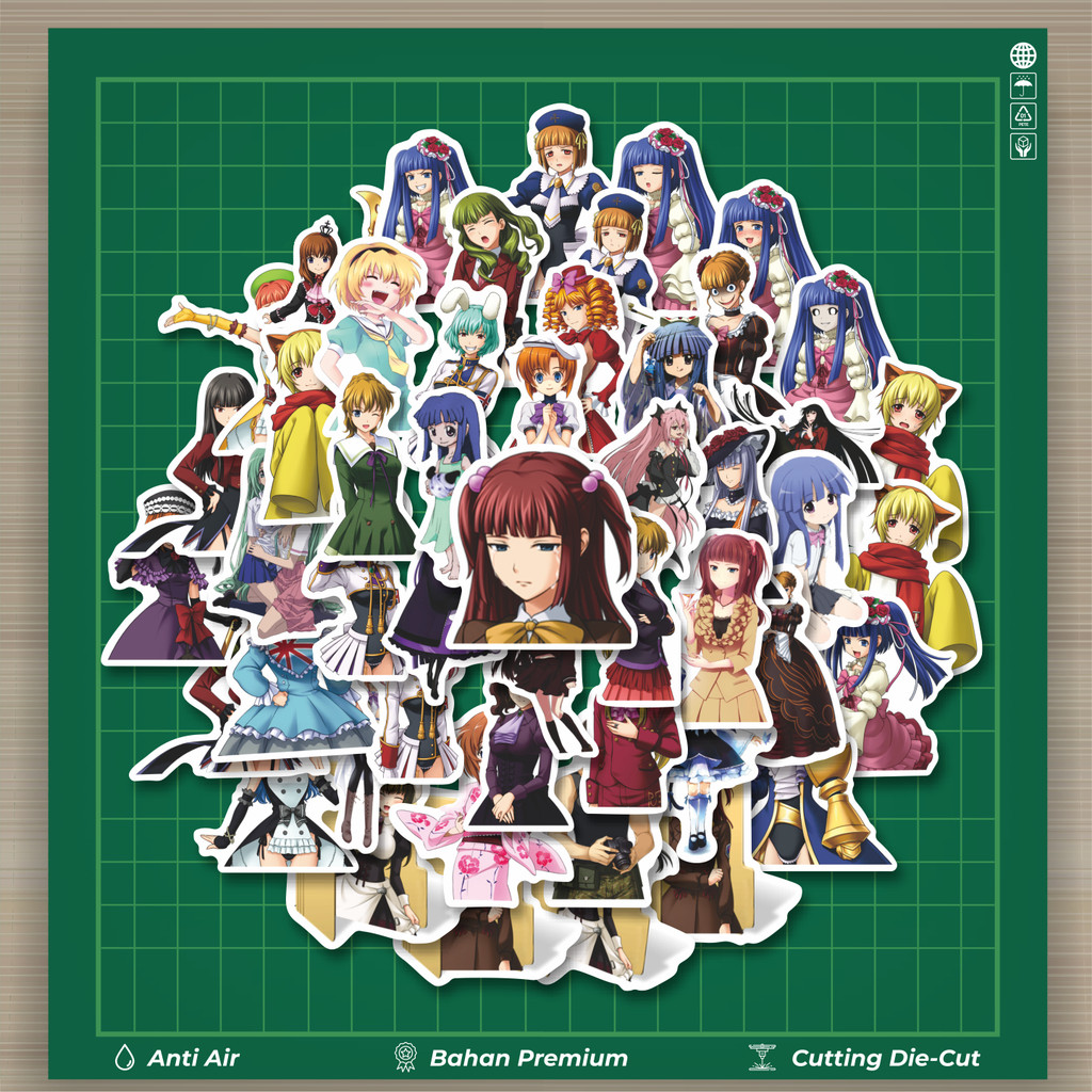 

HOT 50 PCS STIKER Sticker Anime Umineko No Naku Stiker Fashion Cars Decal Dingin Kartu Album Custom Vinyl Anti Air- Sticker Aesthetic Buku Journal Koper Casing HP Tablet Laptop Helm Motor Botol Minum