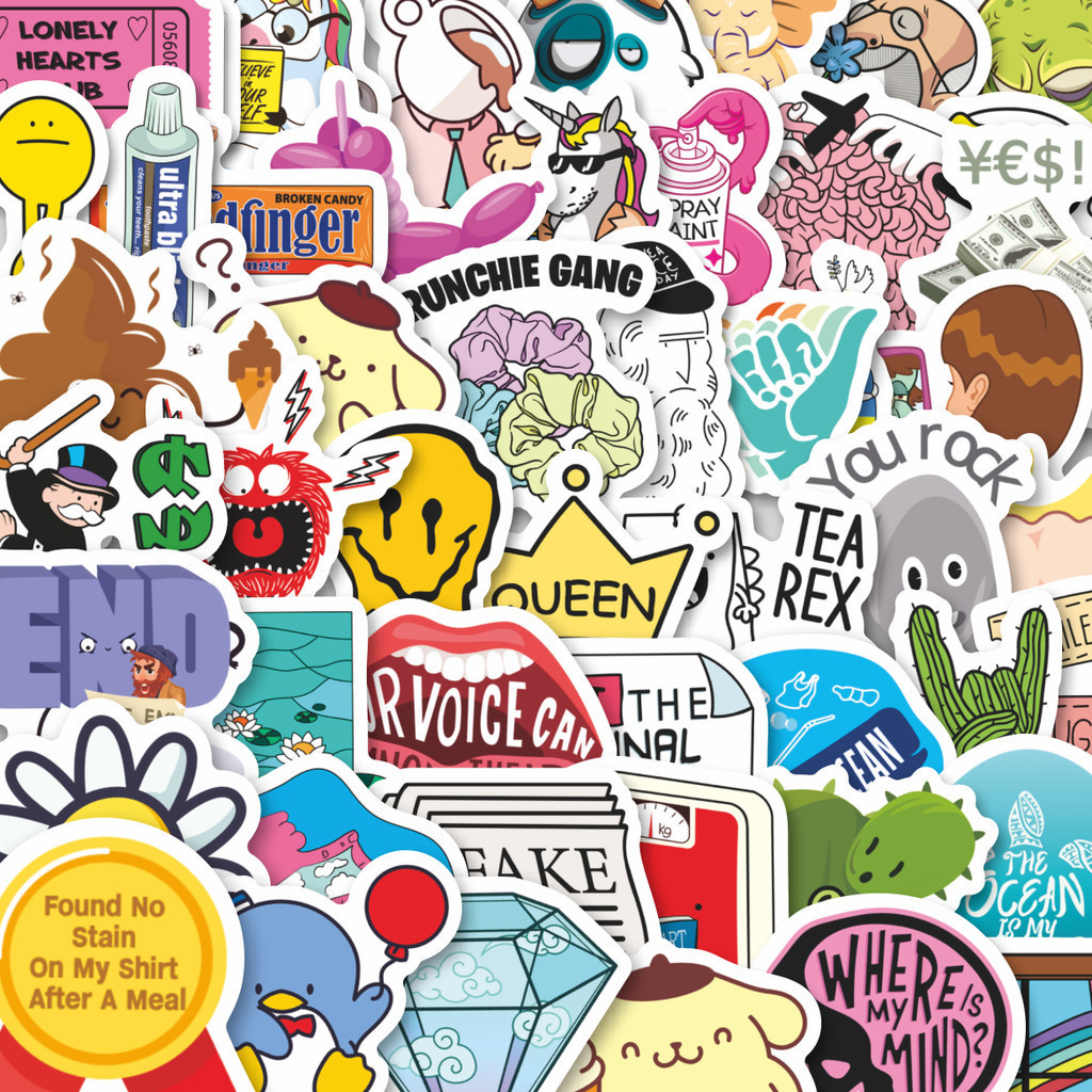 

Stiker Cutting Pack Stiker Noob Pack Isi 100Pcs Series Aesthetic Lucu Keren Untuk Koper Bahan Vynil