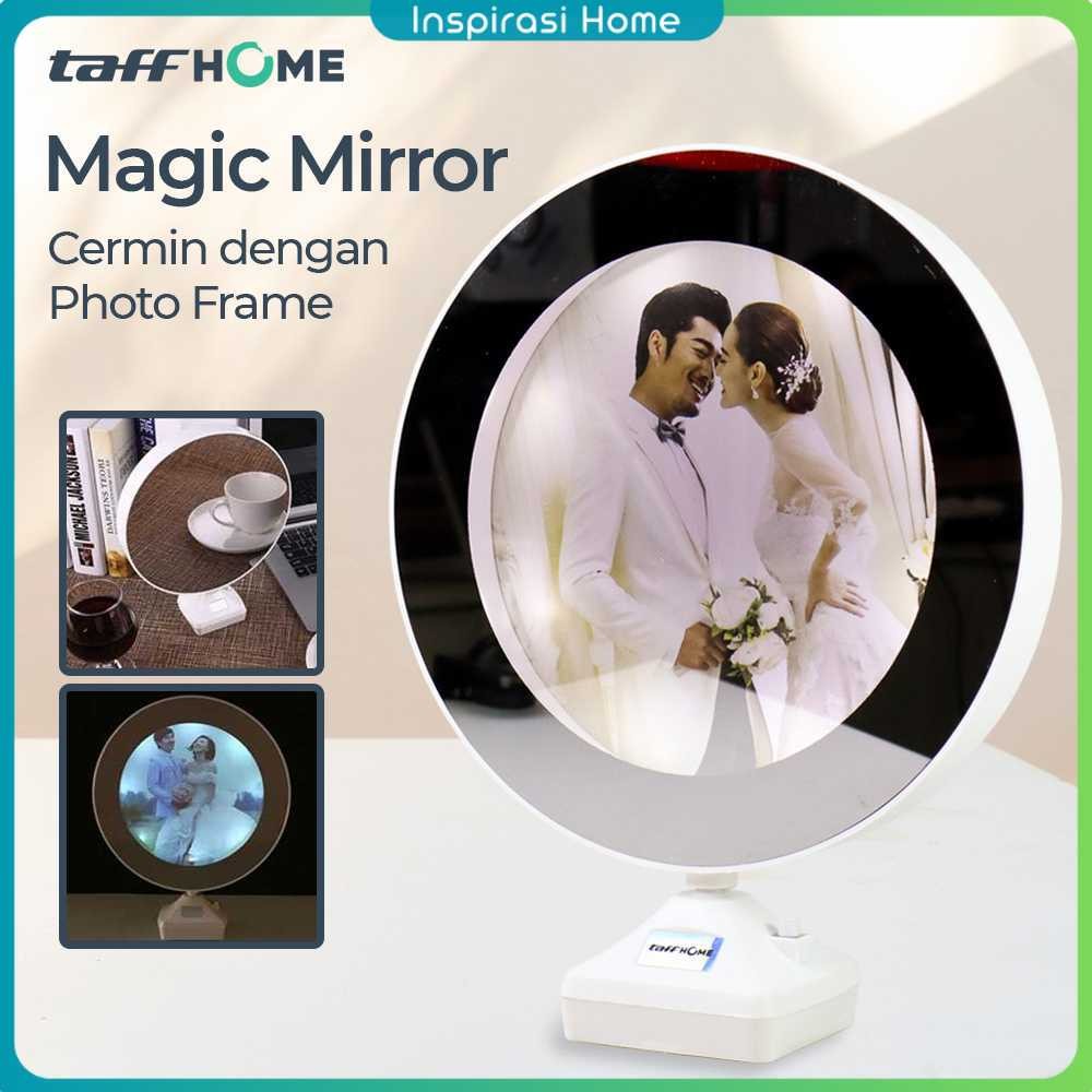 {PENGIRIMAN 24 JAM} TaffHOME Cermin Magic Mirror dengan Photo Frame (OBRAL/REJECT) - A1240