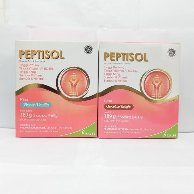 

Peptisol 189gr Coklat/Vanilla Tinggi Protein