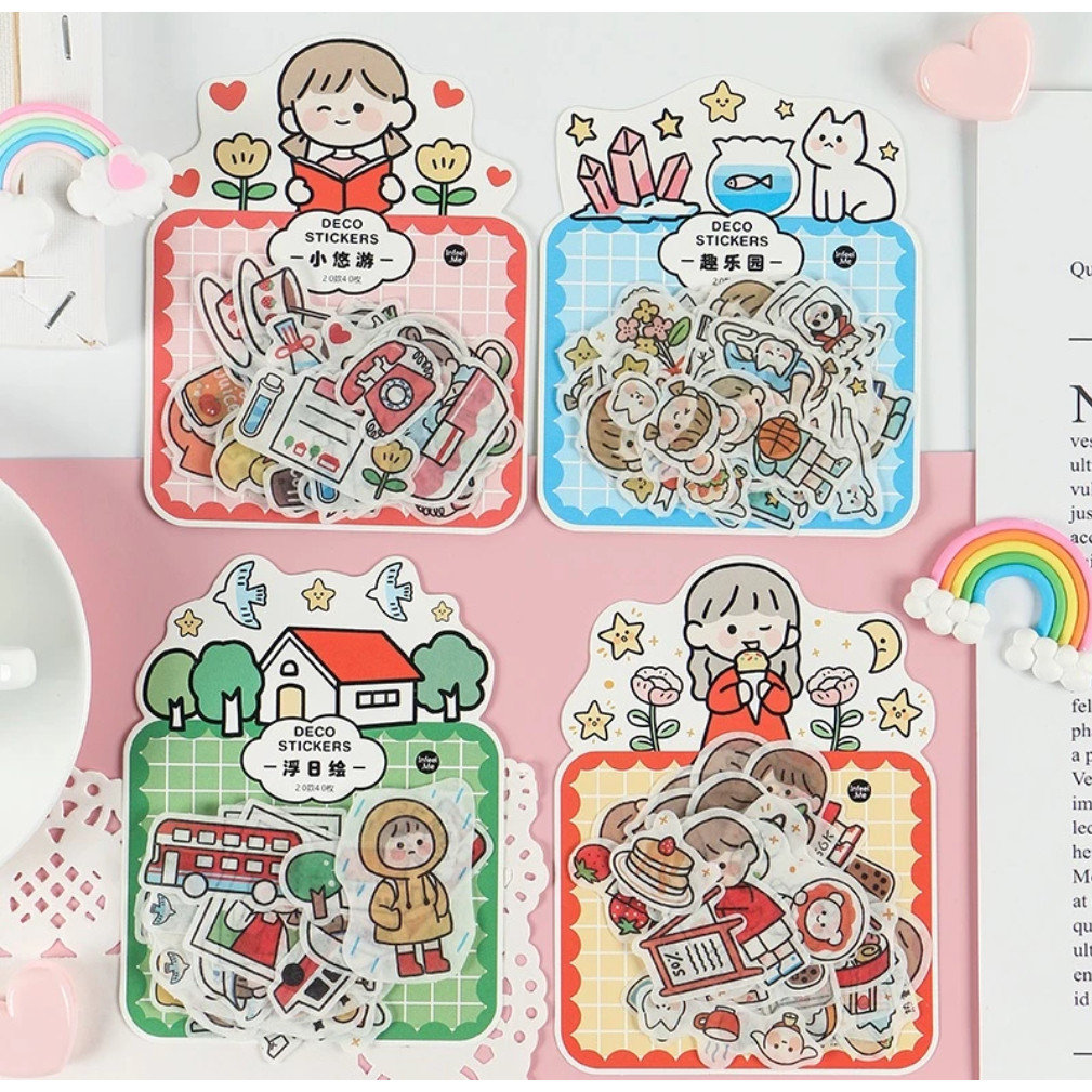 

ACC Stiker Emoji Motif Lucu Dekorasi Handphone Diary Diy