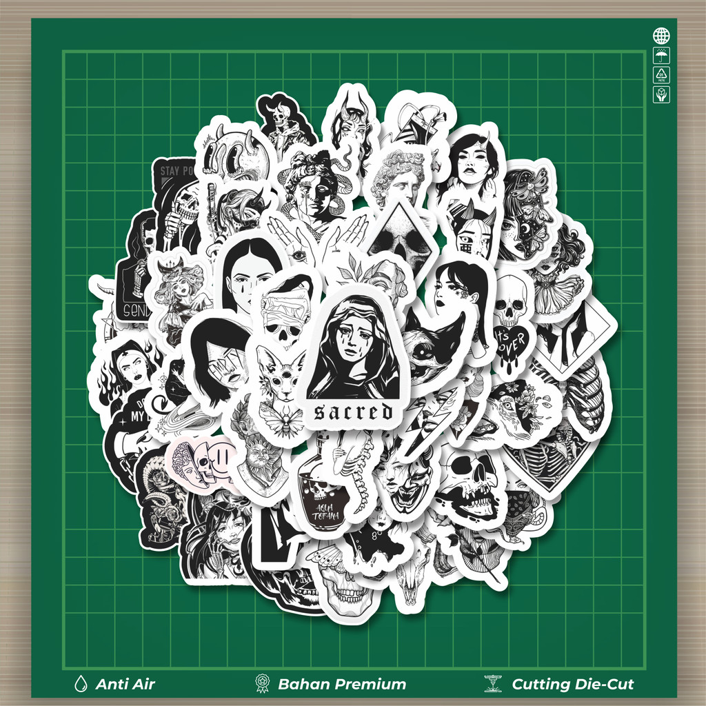 

HOT 50 PCS STIKER Stiker Hororr Random Versi 1 Stiker Fashion Cars Decal Dingin Kartu Album Custom Vinyl Anti Air- Sticker Aesthetic Buku Journal Koper Casing HP Tablet Laptop Helm Motor Botol Minum