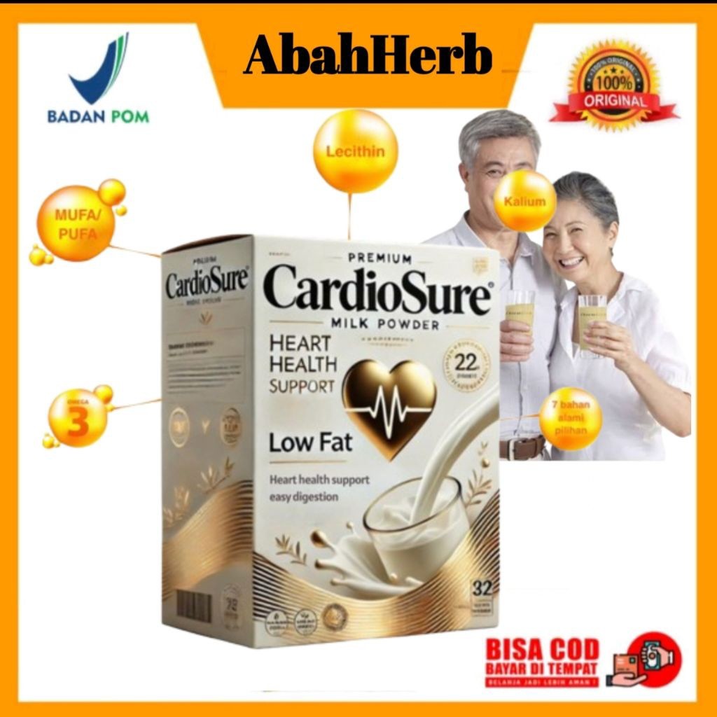 

TERLARIS CARDIOSURE MILK SUSU OBAT HIPERTENSI JANTUNG KORONER STRUK KOLESTROL ASAM URAT TEKANAN DARAH TINGGI