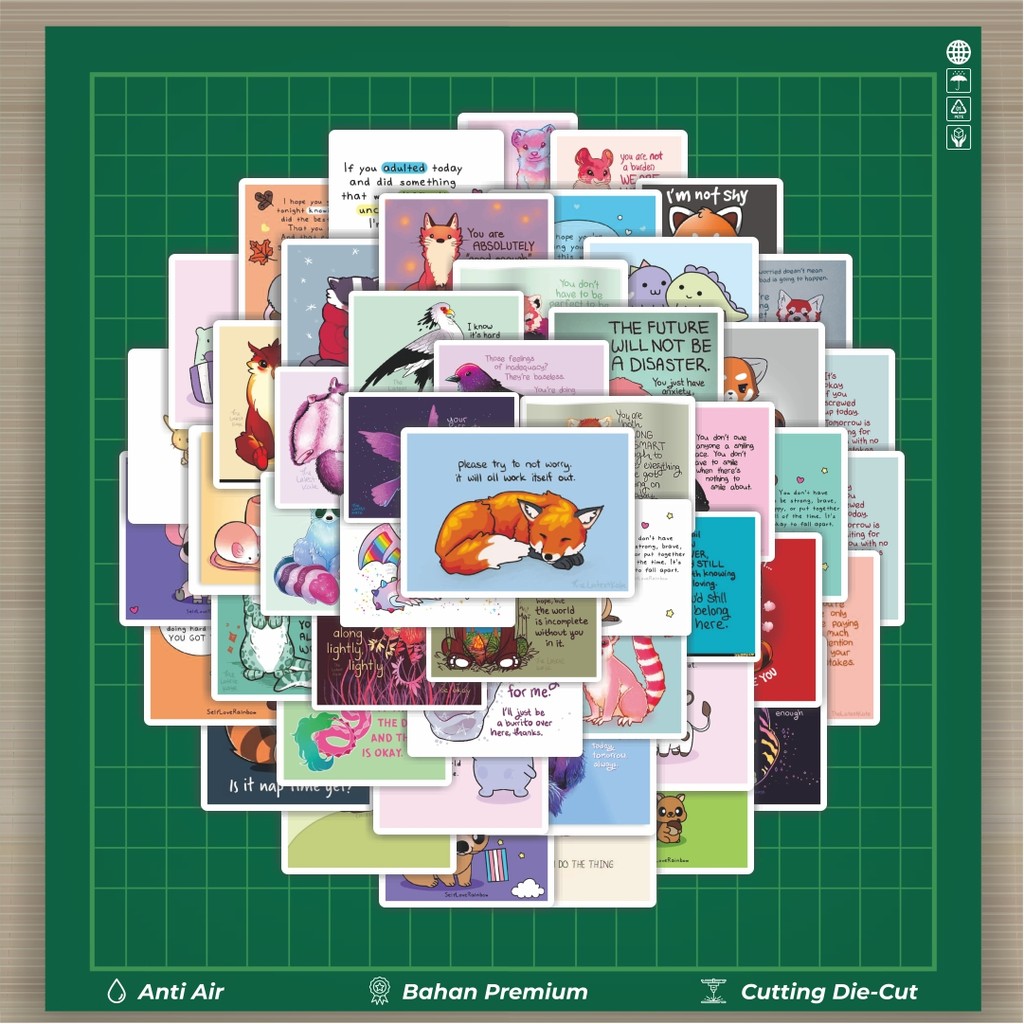 

HOT 50 PCS STIKER Stiker Animal/Hewan Hewan Stiker Fashion Cars Decal Dingin Kartu Album Custom Vinyl Anti Air- Sticker Aesthetic Buku Journal Koper Casing HP Tablet Laptop Helm Motor Botol Minum