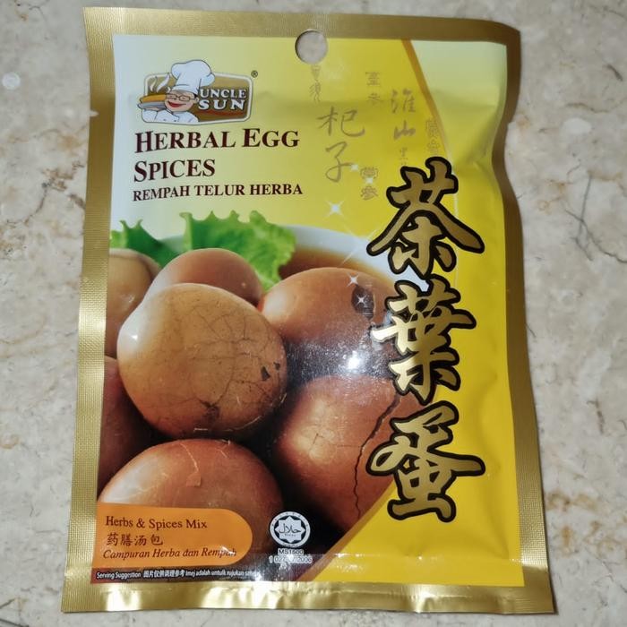 

Bumbu Telur Teh Herbal Cha Ye Dan Uncle Sun 40g – Rempah Telur Kecap / Chinese Herbal Egg Spices