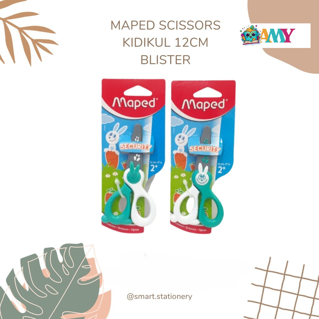 

MAPED SCISSORS KIDIKUL 12CM BLISTER AMY STASIONARY