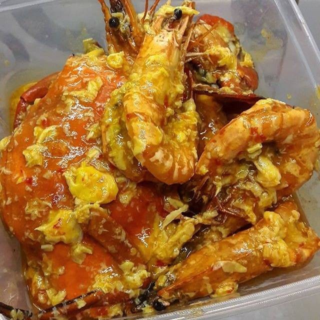 

kepiting mix udang saos padang