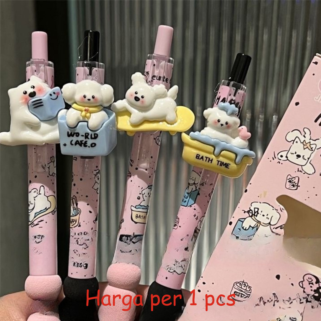 

[doodledreams] Pulpen Puppy Lucu 1 PCS / Cute Pen / Bolpen Tinta Lucu / Alat Tulis Sekolah
