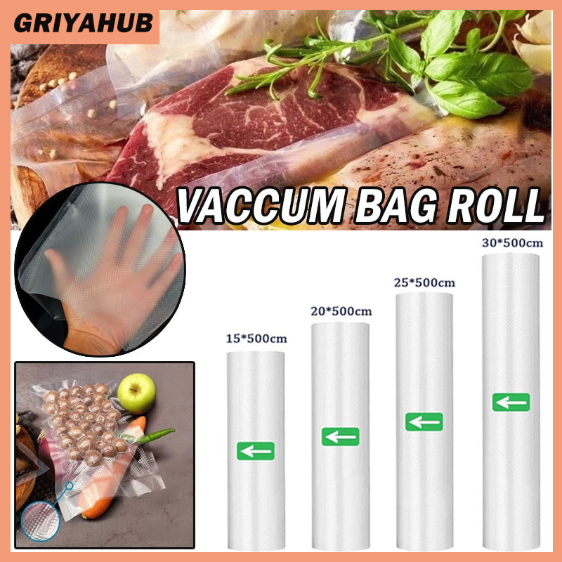 5 Meter Plastik Vacuum Bag Roll Embossed/Vacuum Sealer Packing Roll Embossed/Plastik Vaccum Bag Roll