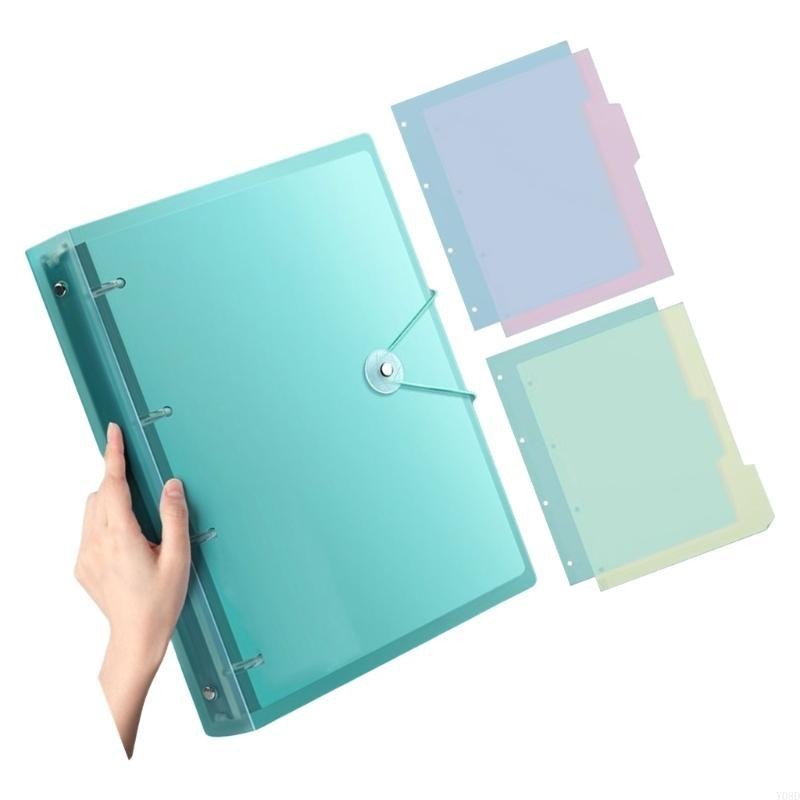 

4 Rings Binder Letter Size Water Resistant Hold up 220Sheets for File Storage and Organization Document Organizers