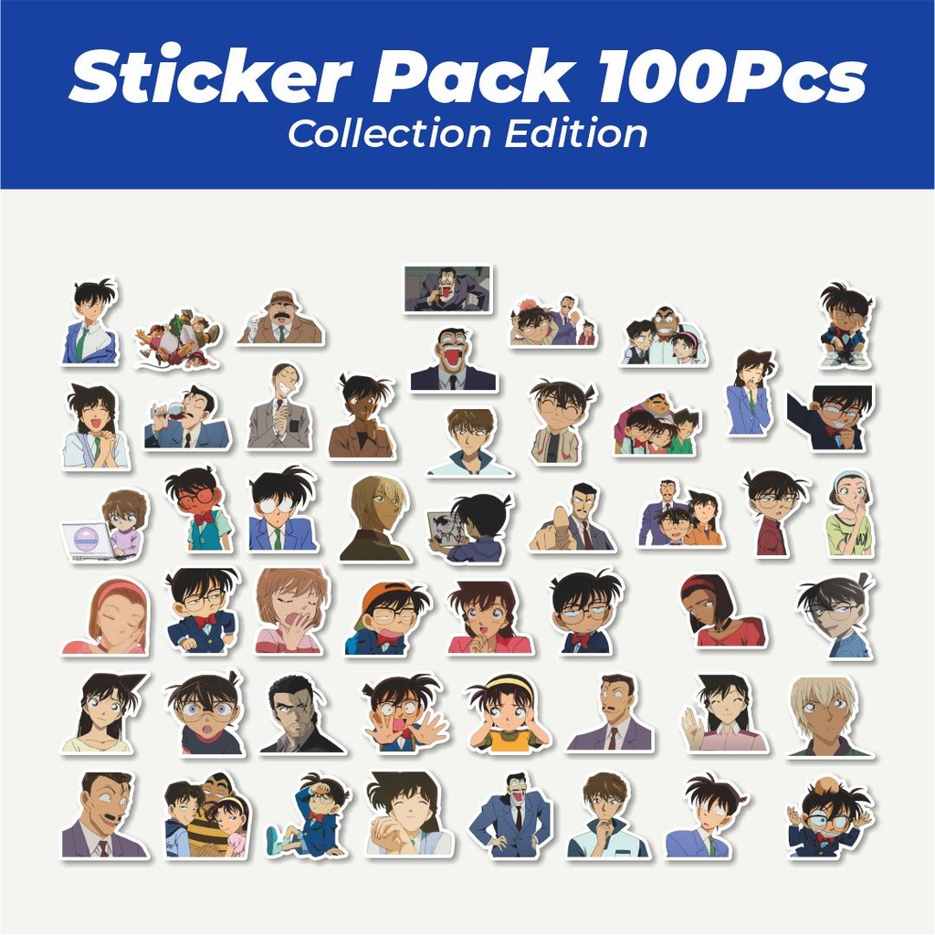

Hot Stiker Anime Detective Conan V2 Lucu Anti Air Stikers Berperekat Waterproof Sticker Decal Buat Motor Helm Buku Journal Koper Casing HP Laptop Botol Minum