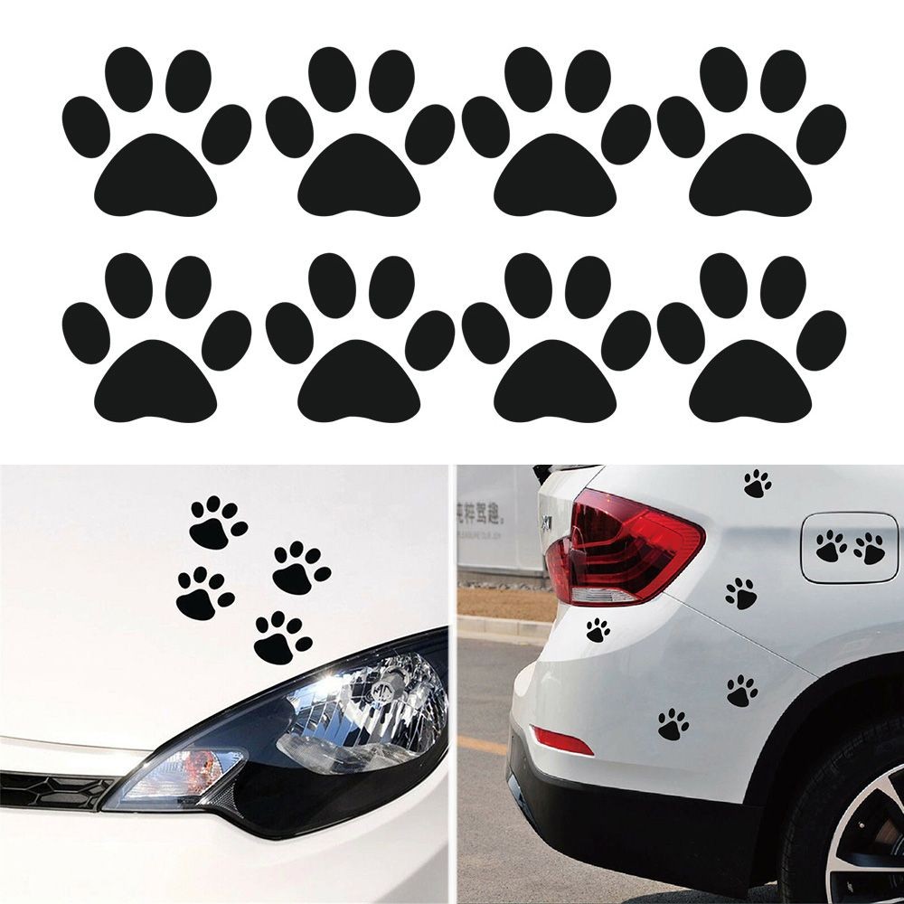 

New Decals Creative Personality Prints Footprint Cute Cat Paw Car Sticker