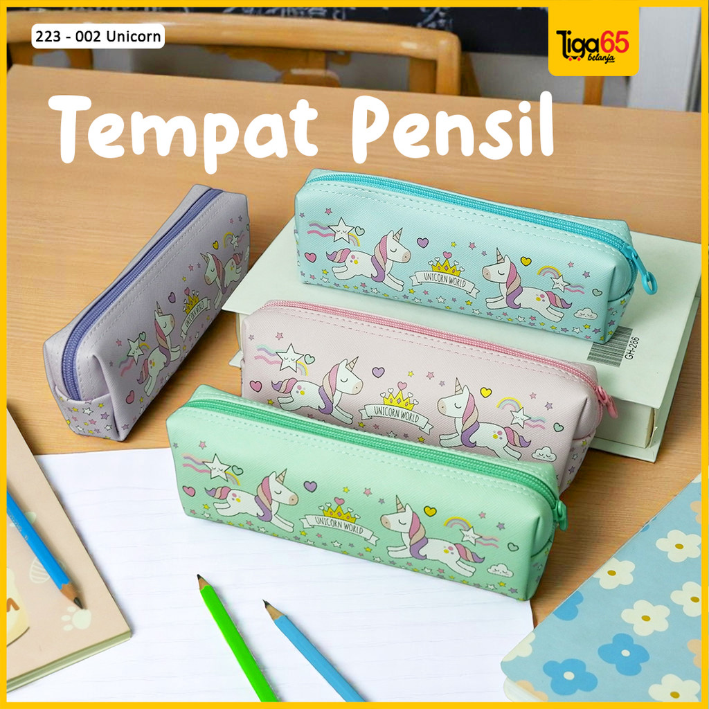

Tempat Pensil / Kotak Pensil Zipper / Pencil bag 223-002 Unicorn