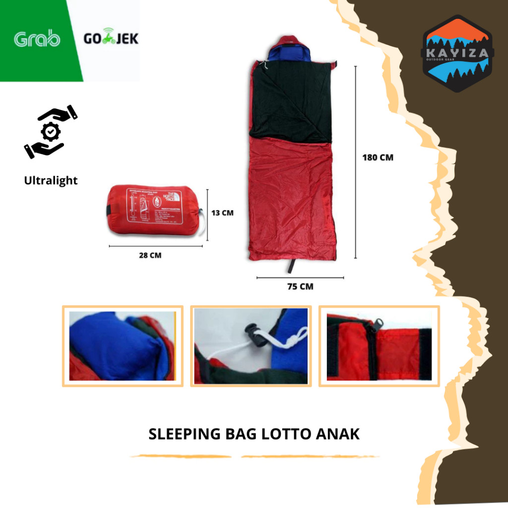 [COD]Sleeping bag anak camping outdoor - sleeping bag ultralight - sleping bag bantal murah - sleepi