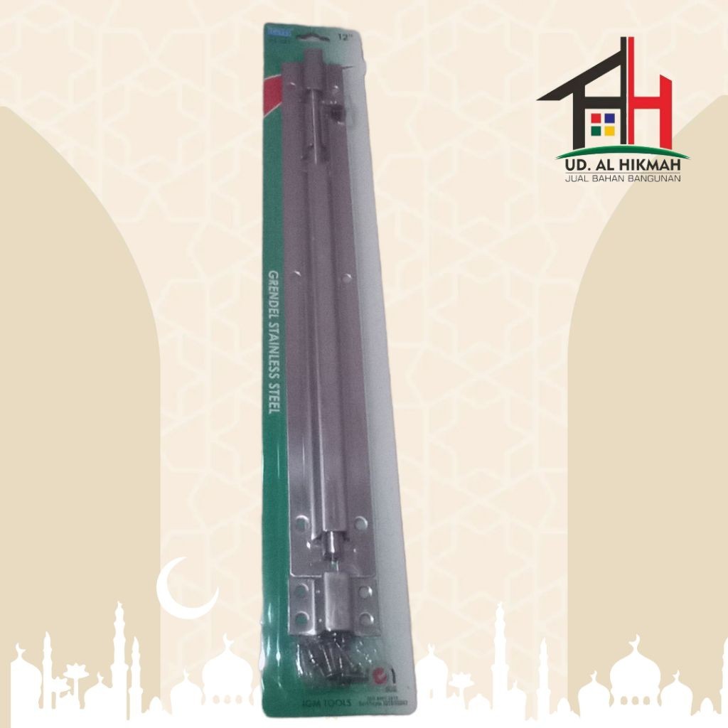 Grendel Pintu 12” INCH / Grendel Pintu Stainless Steel 30 CM IGM