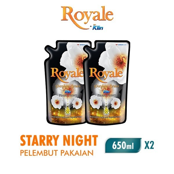 Royale Parfum Series Pelembut dan Pewangi Pakaian White Starry Night 650 ml x2