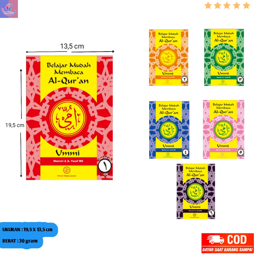 Buku Metode Ummi Lengkap - Belajar Membaca AL QURAN / Buku UMMI / K E