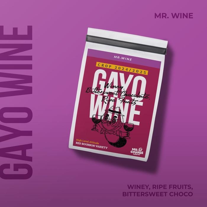 

Kopi Arabika GAYO WINE | biji Kopi Aceh single origin arabica SPECIAL - 100gr, Biji sangrai