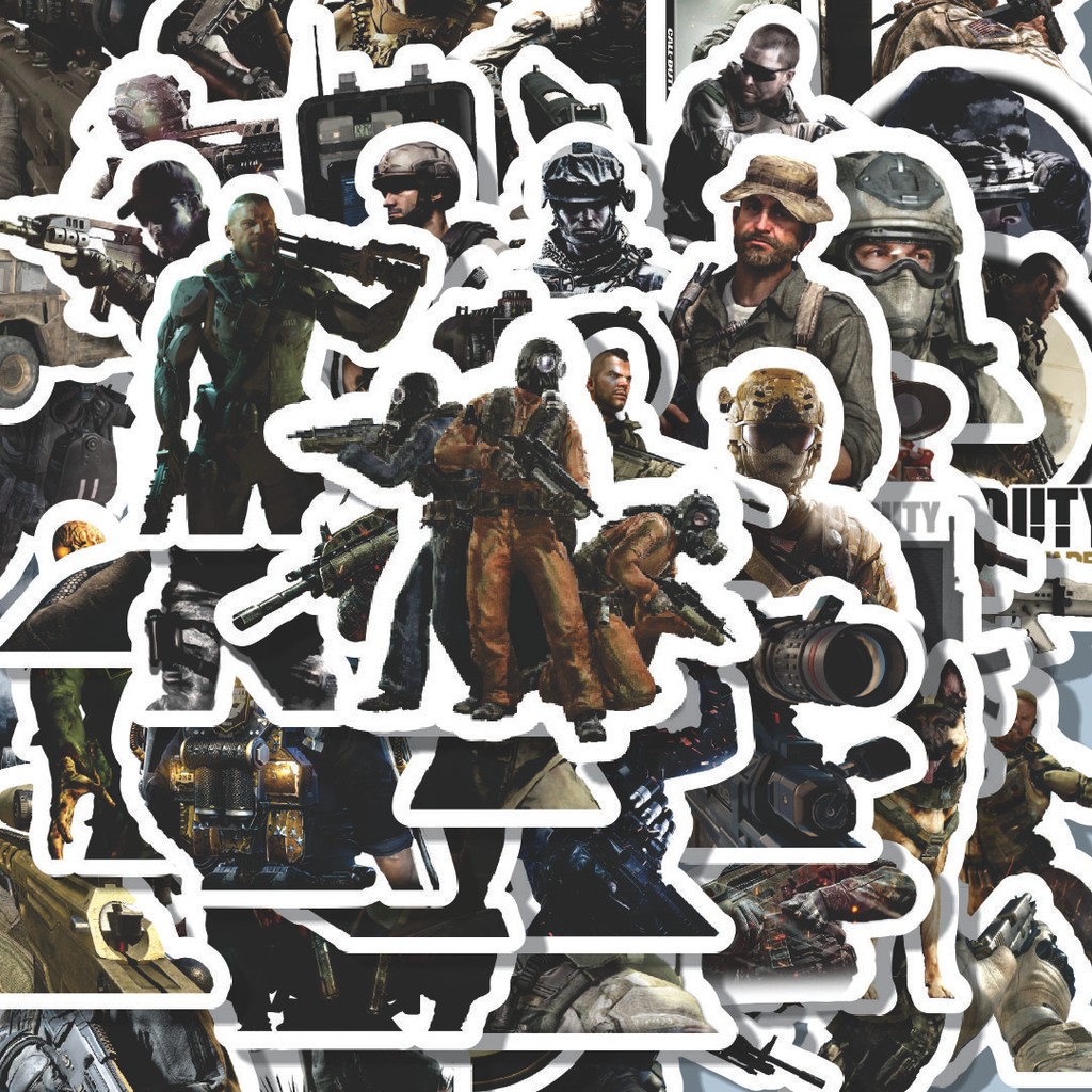 

100PCS Lucu Stiker Call Of Duty Series Game 3 Stiker Aesthetic Stiker Anti Air Stikers Berperekat Waterproof sticker decal buat Motor Helm Buku Journal Koper Casing HP Laptop Botol Minum Hadiah anak