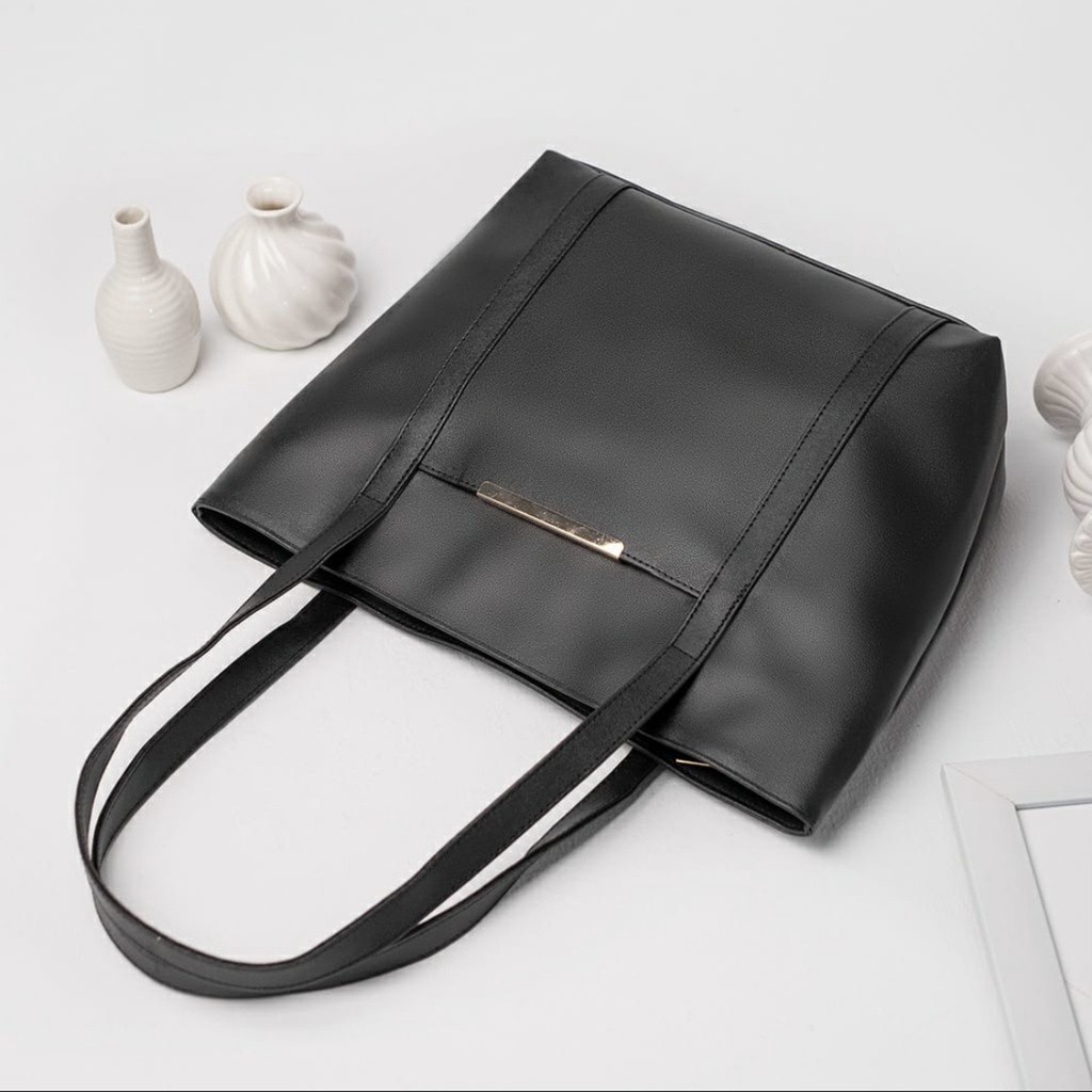 Tas Tote Bag Wanita Kulit - Totebag Kulit - Tas Wanita - Tas Wanita Kekinian 2023 - Tas Pengajian - 