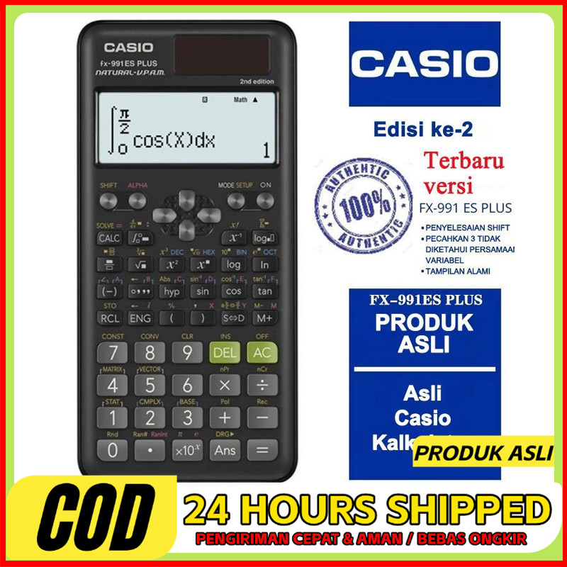 

Kalkulator Casio Ilmiah FX-991EX / 991ES-Ditambah Dua Sumber Daya Baterai dan Energi Surya / 40 Kalkulator Formula Konstan Kalkulator Casio Ilmiah 417 Fungsi Ilmiah / Penggunaan Serbaguna