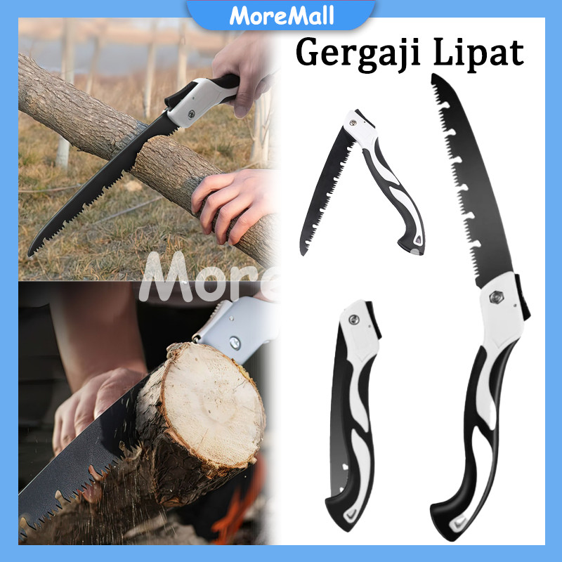 Gergaji Kayu Lipat / Gergaji Potong Dahan Manual / Gergaji Lipat Kayu Portable Mata Pisau