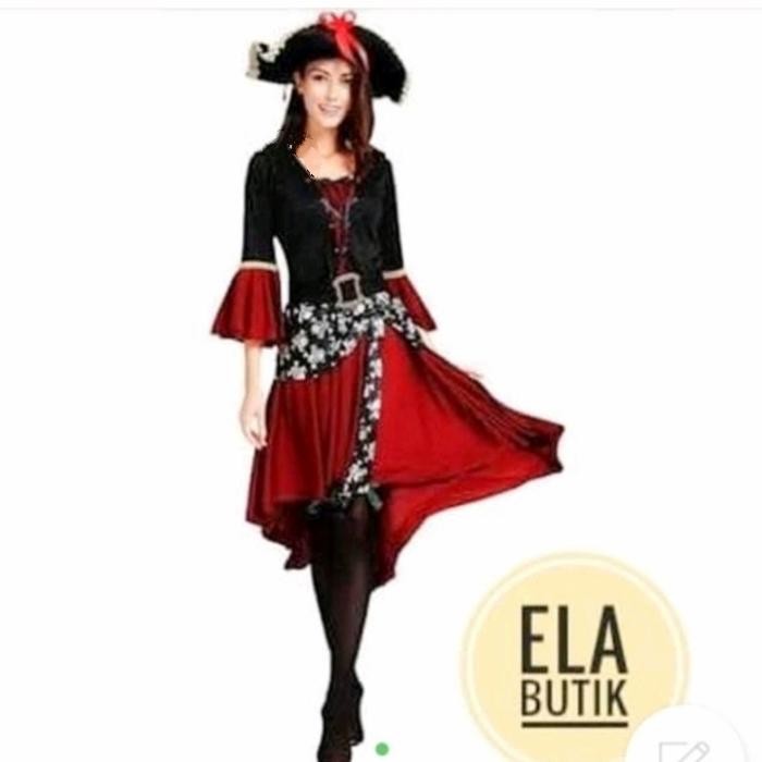 kostum bajak laut wanita - XS