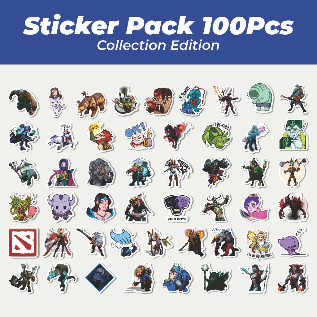 

Hot Stiker Defend Of The Ancient - DOTA Lucu Anti Air Stikers Berperekat Waterproof Sticker Decal Buat Motor Helm Buku Journal Koper Casing HP Laptop Botol Minum