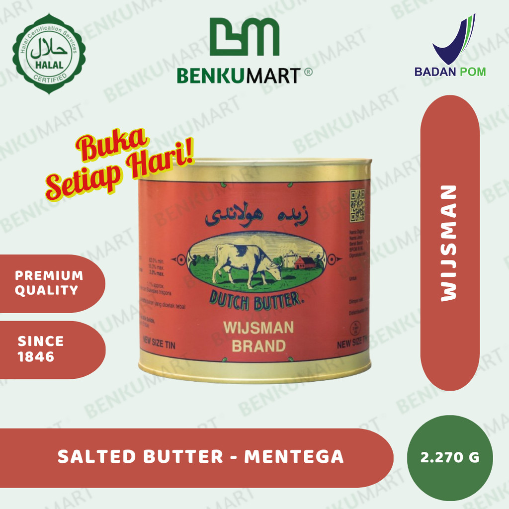 

Butter Wijsman (2270 gr) | Mentega Wisman Wisjman 2 Kg