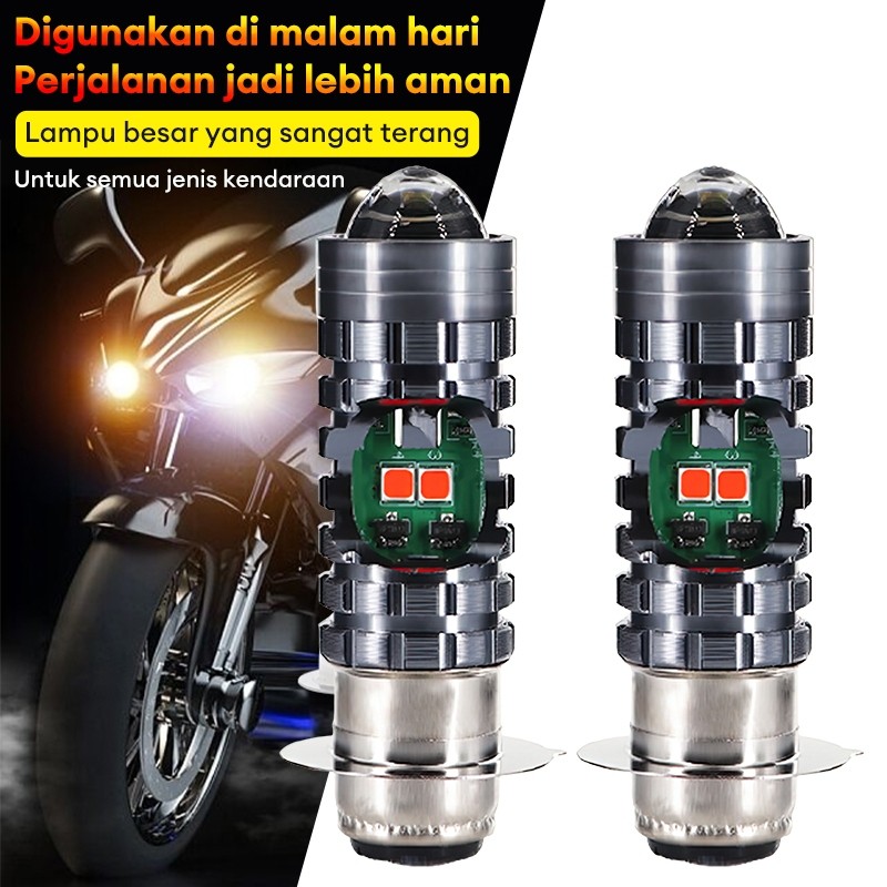 CUCI GUDANG LAMPU LED MOTOER H6 LASER HI LO LAMPU UTAMA MOTOR LED LASER H6 BERKUALITAS DAN SUPER