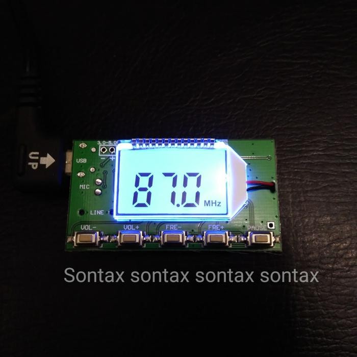 (BACA DESKRIPSI) fm transmitter stereo pemancar fm pll 87 108mhz dsp digital