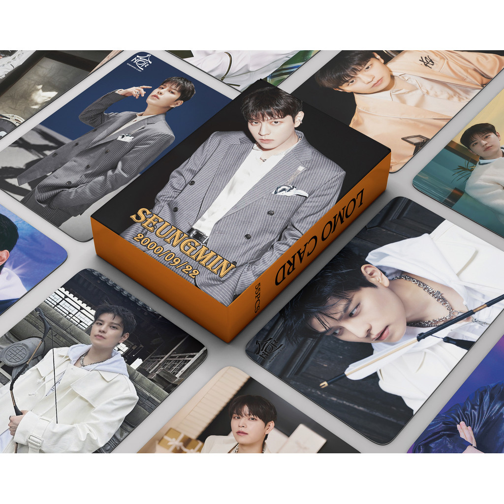 

55Pcs/Set Kpop Seungmin Card New Ablum (HOP) Lomo Card Photocard Fans Collection Postcards Gift