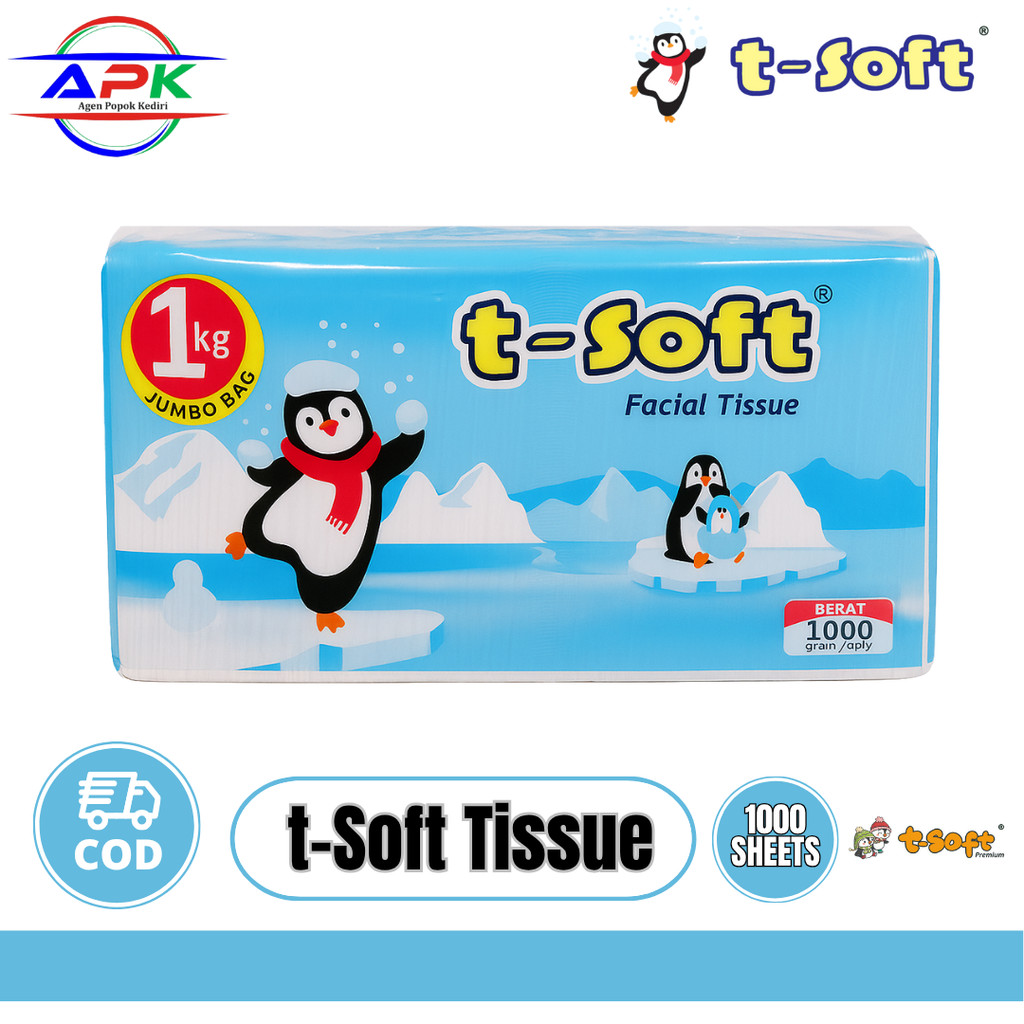T-SOFT Ficial  Tissue 1 PACK 1000g/1Kg/1000 Sheets | Tisu Jumbo T SOFT Tisu Wajah APK