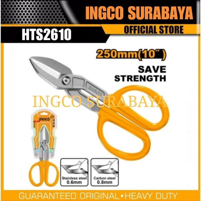 

INGCO HTS2610 TIN SNIP (10") GUNTING PLAT STENLIS STAINLESS SENG BESI