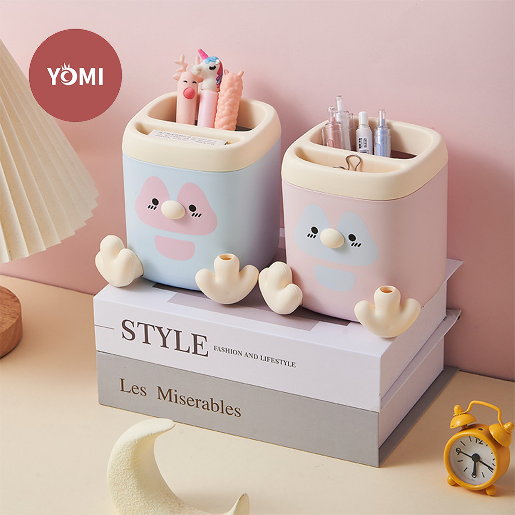 

YM (SBY) Tempat pensil anak D50/D51/ Tempat Alat Tulis Aesthetic / Desk Storage Organizer/ Kotak Pensil